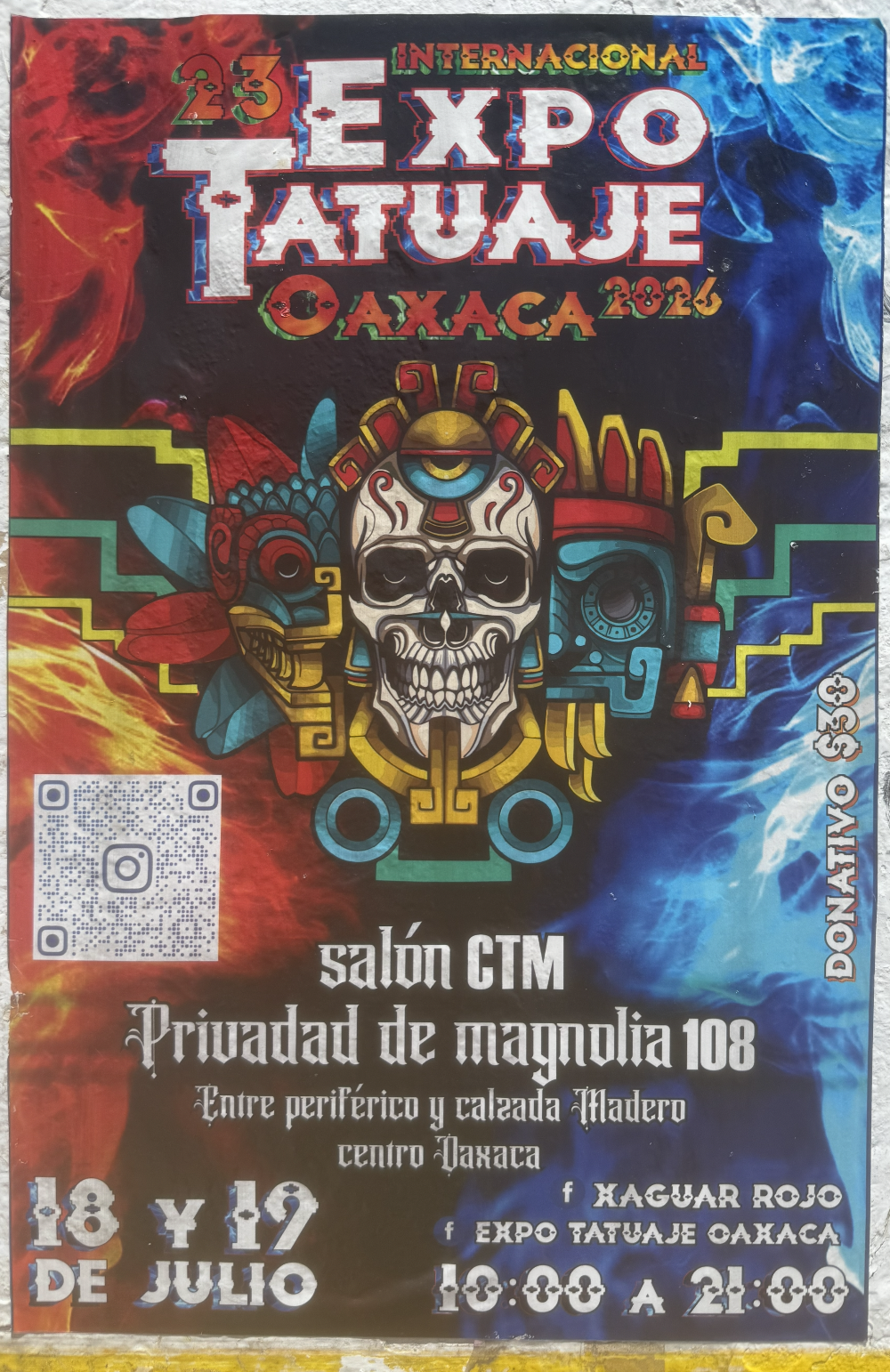 Cartel de la 23 Expo Tatuaje Internacional Oaxaca 2026